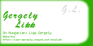 gergely lipp business card